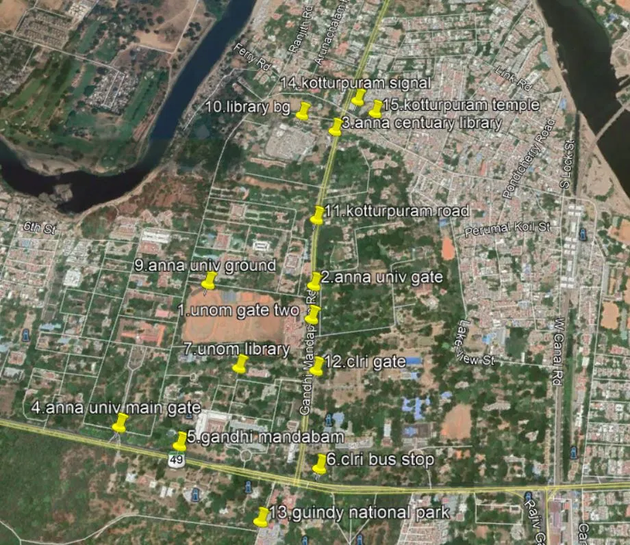 Environmental Mapping of Kotturpuram, Chennai, Tamil Nadu, India